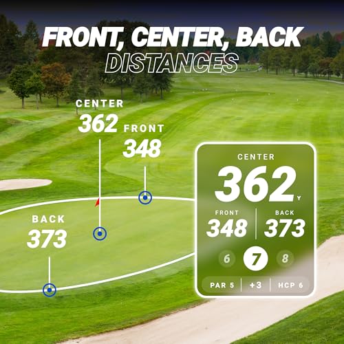 Blue Tees Golf Player+ GPS Speaker Navy Touchscreen, 40,000+ Courses, Waterproof