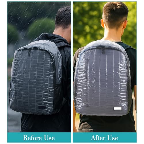 Disposable Waterproof Backpack Rain Cover 10 Pack for Hiking & Travel