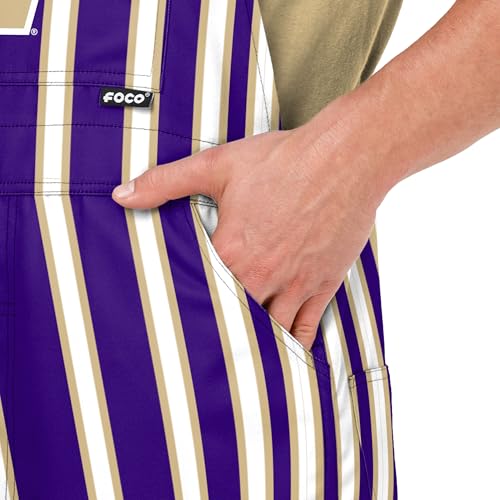 Washington Huskies NCAA Team Logo Bib Overalls - Medium Long, Team Colors