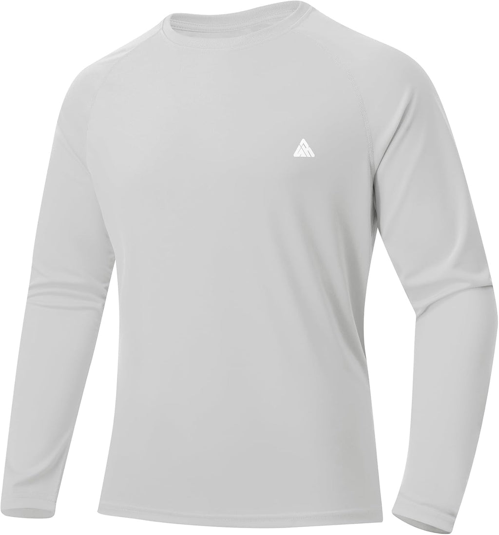 ZITY Men's UPF 50+ Sun Protection Long Sleeve Rash Guard - Lightweight UV SPF Shirt for Fishing & Hiking
