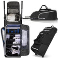 38-Inch Hockey Bag with Wheels, Travel Duffle for Ice Hockey Gear