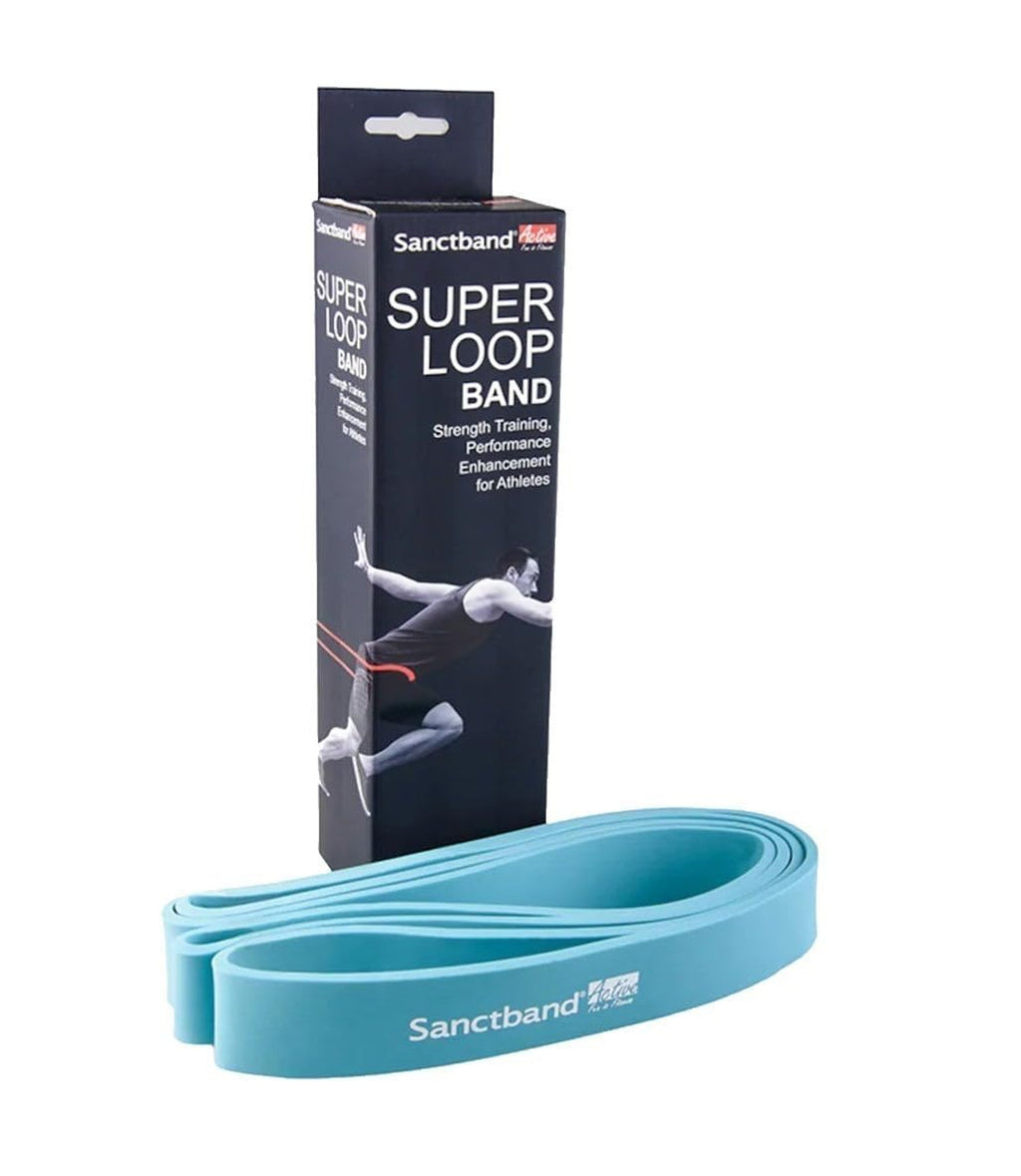 Sanctband Active Super Loop Band-Teal Size: 1 3/8" (W) x 3/16"(T) x 41" (LFL) Super Loop Band (Extra Heavy) Resistance Training