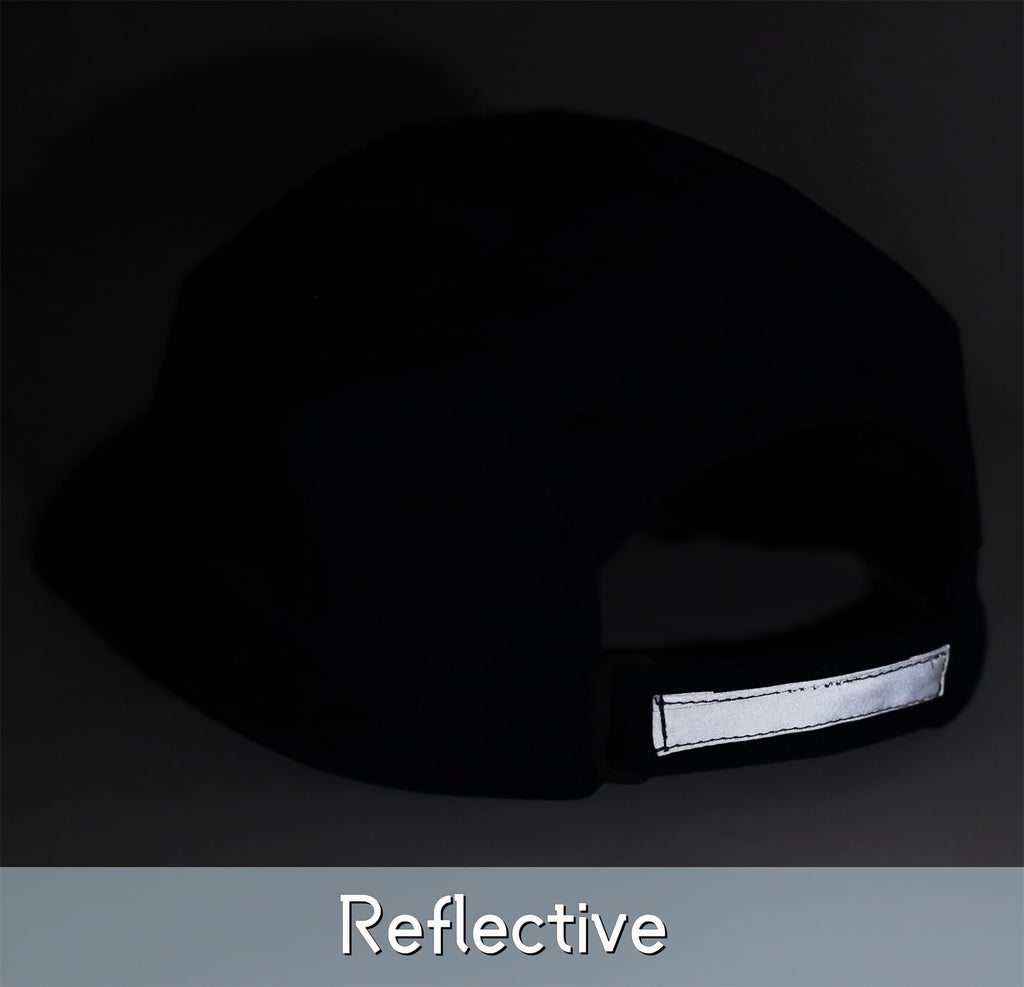 Connectyle Reflective Folding Outdoor Sport Hat for Men Women Breathable Quick Dry Run Hat Lightweight UPF 50+ Sun Cap White