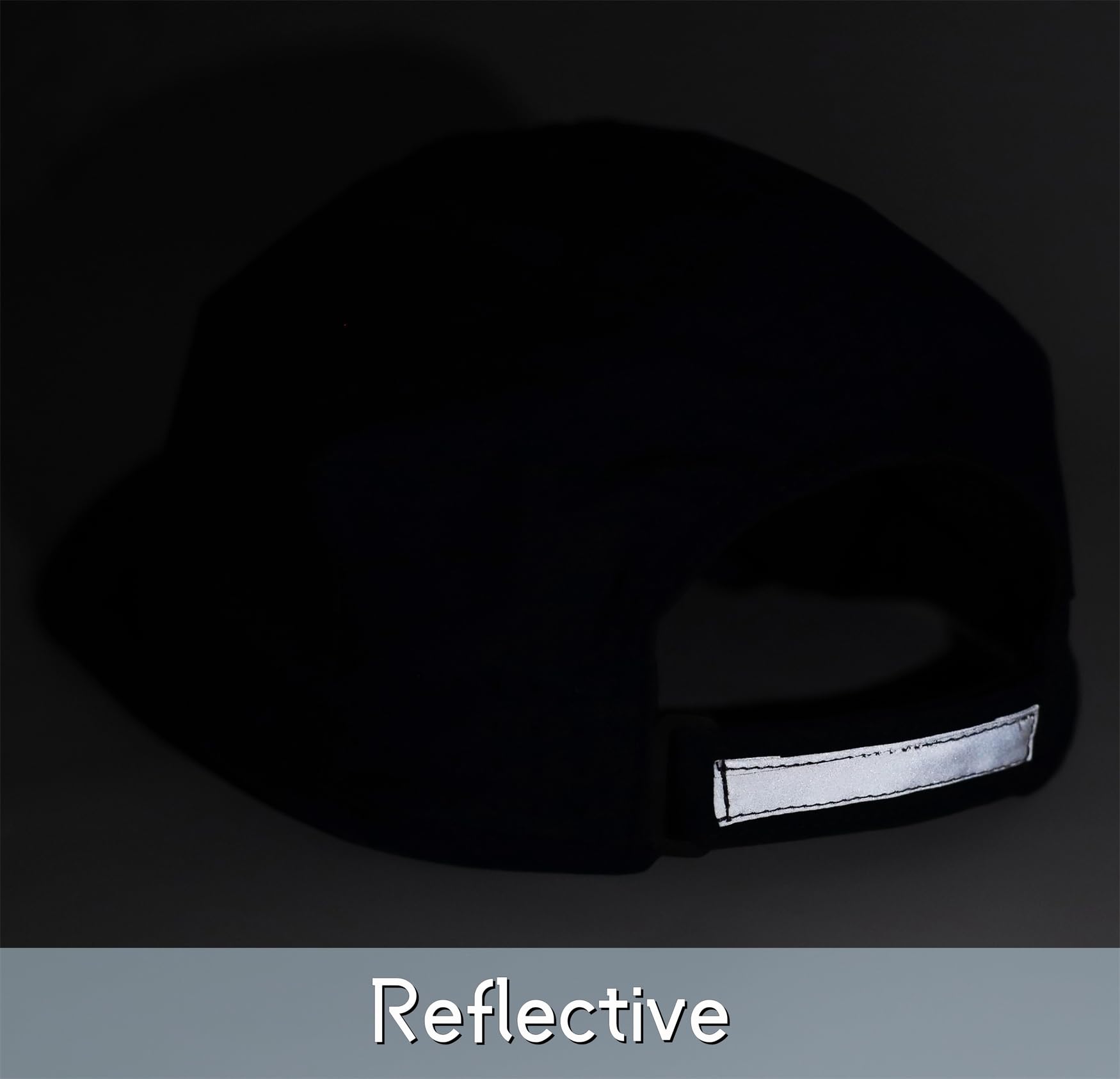 Connectyle Reflective Folding Outdoor Sport Hat for Men Women Breathable Quick Dry Run Hat Lightweight UPF 50+ Sun Cap White