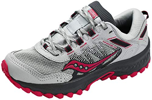 Saucony Women's Versafoam Excursion TR13 Trail Running Shoe - Grey Magenta 8.5