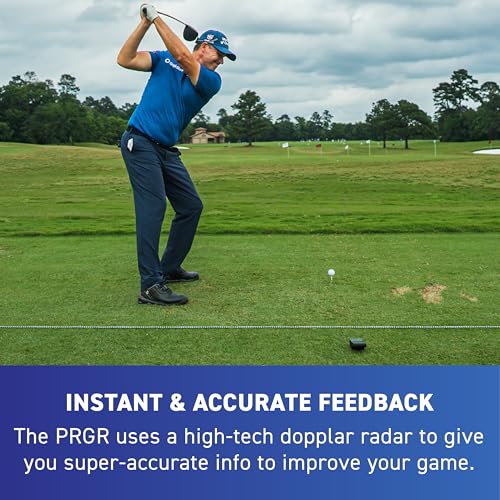 Portable Golf Launch Monitor with Doppler Radar - Club & Ball Speed, Distance, Swing Analysis