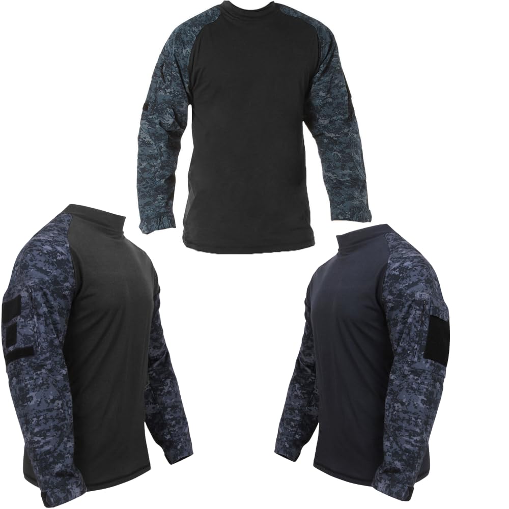 Men's Tactical Airsoft Combat Uniform Set, Military Combat Shirt & BDU Pants for Paintball Hunting Training