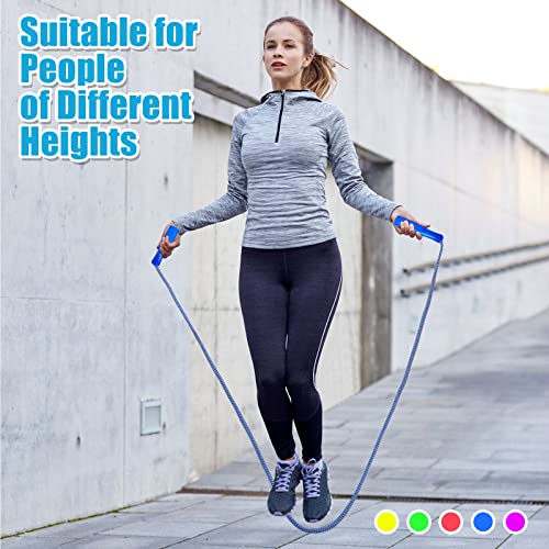 100 Multicolor Adjustable Jump Ropes for Kids - 7.8ft Bulk Set