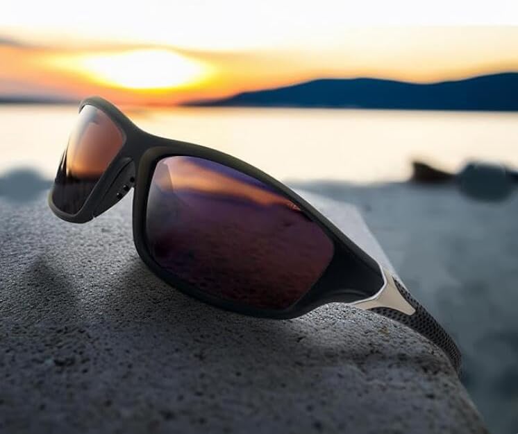Skiennix Sports Polarized Sunglasses - 100% UV Protection for Men | Ideal for Cycling, Driving & Fishing