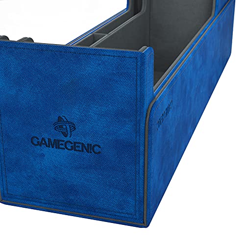 Gamegenic Lair 400+ Convertible Deck Box Blue - Holds 400 Double-Sleeved Cards