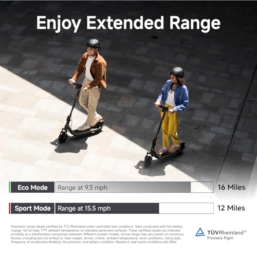 Segway Ninebot E2P2 Electric Scooter - 16 Miles Range, Foldable, Dual Braking
