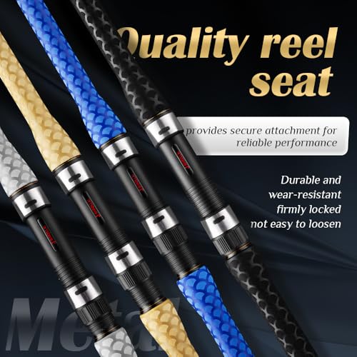 J-BARZILLAI 14ft Yellow Ultra-Light Carbon Spinning Surf Fishing Rod - Saltwater