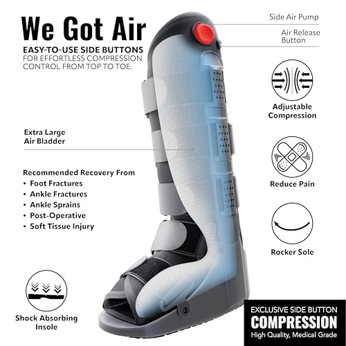 Medium Tall Side Pump Fracture Boot for Ankle Support - Braceapedia