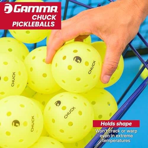 Gamma Chuck Outdoor Pickleballs Set - 6 Pack, USA Approved, Durable All-Weather Design