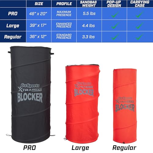 GoSports XTRAMAN PRO 46in Pop-Up Defender Set - Multi-Sport Dummy Training Equipment
