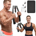 Black SAKER Twister Arm Trainer with Adjustable Hydraulic Resistance and Ab Roller