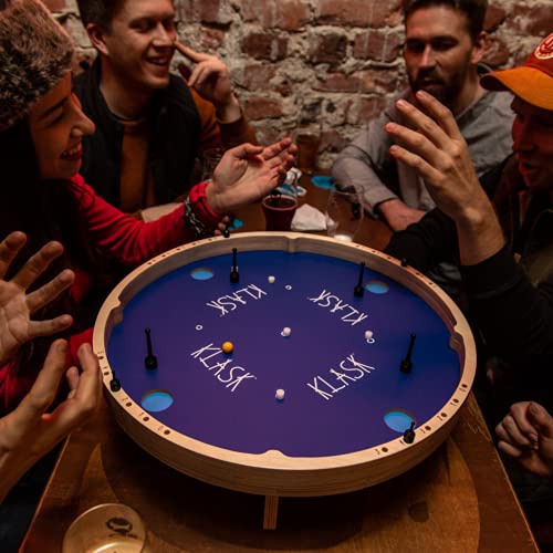KLASK Magnetic 4-Player Tabletop Game - Half Air Hockey, Half Foosball