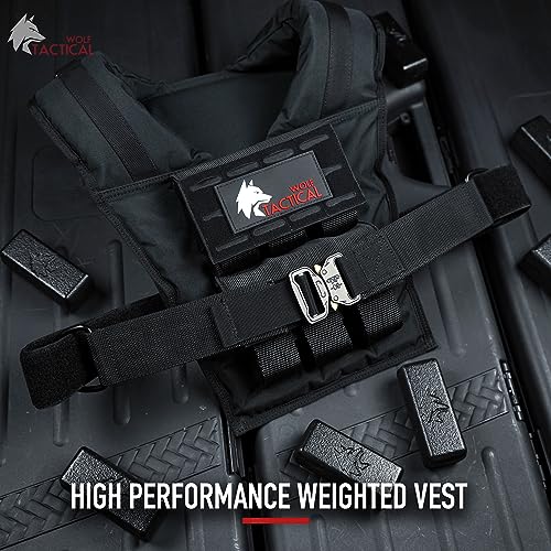 Weighted Training Vest Men 35 LB Black - Adjustable Strength Workout Gear