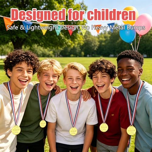 50pcs Gold Medals for Kids Awards Sports Competition Talent Show