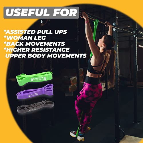 Heavy Duty Resistance Loop Bands Set - 6 Colorful Latex Exercise Bands for Powerlifting & CrossFit, 13, 41 Inch