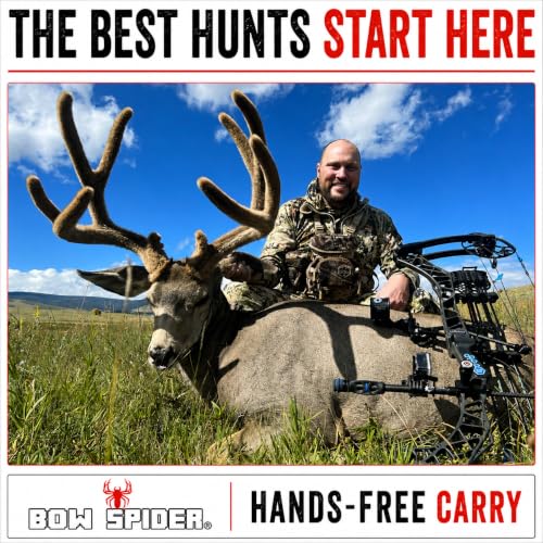 Bow Spider Compound Bow Sling Alternative - Green, Hands-Free Bow Carrier