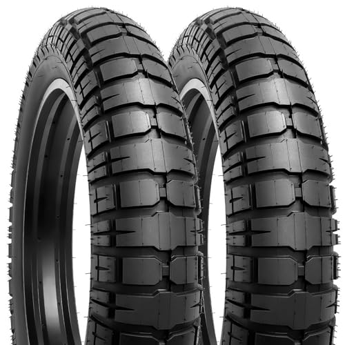 YunSCM 2-Pack 20x4.0 Fat Bike Tires All-Terrain E-Bike & Mountain Bike Compatible
