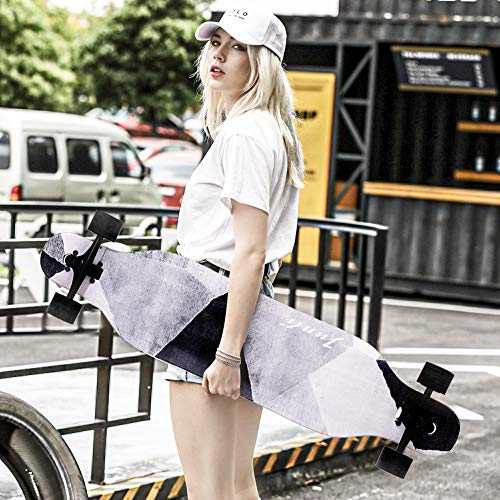 Junli 41 Inch Freeride Longboard Complete Skateboard Grey Zone