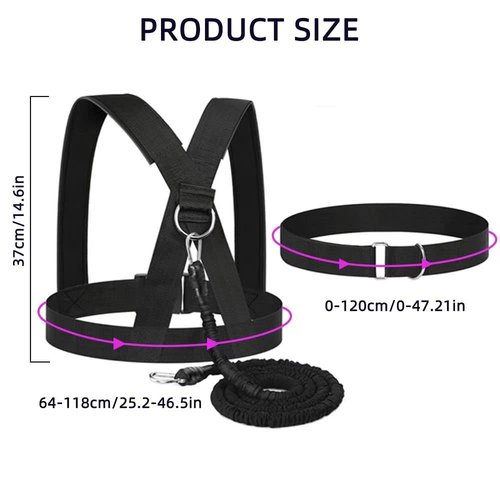 Resistance Explosive Training Rope Force Improve Power, Agility, Strength Track and Field Football Basketball Volleyball Multi-Directional Physical Equipment
