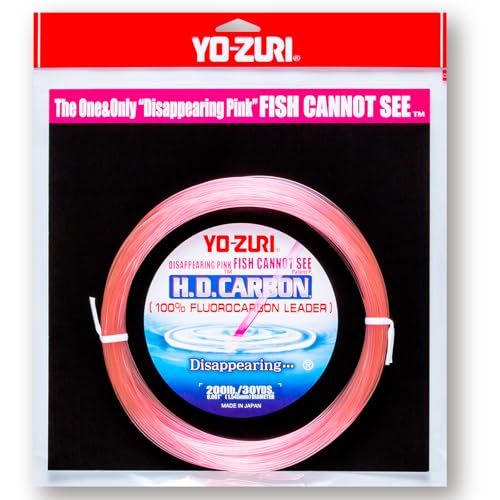 Yo-Zuri H.D. Fluorocarbon 30-Yard Leader Line - Pink, 200-Pound Test