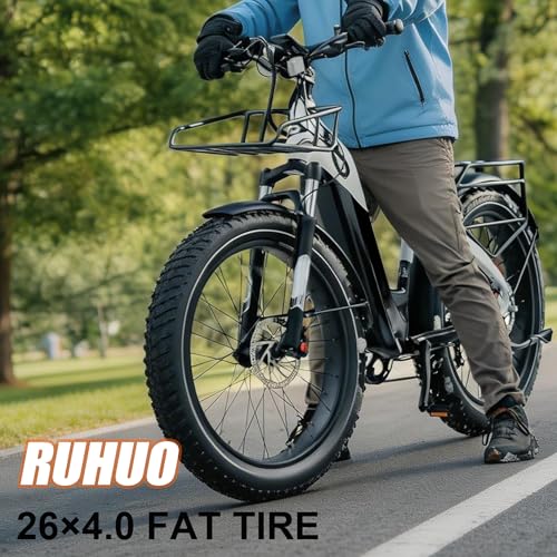 Fat Bike Tire 26x4.0 Set Black with Tire Levers - Off-Road Mountain E-Bike