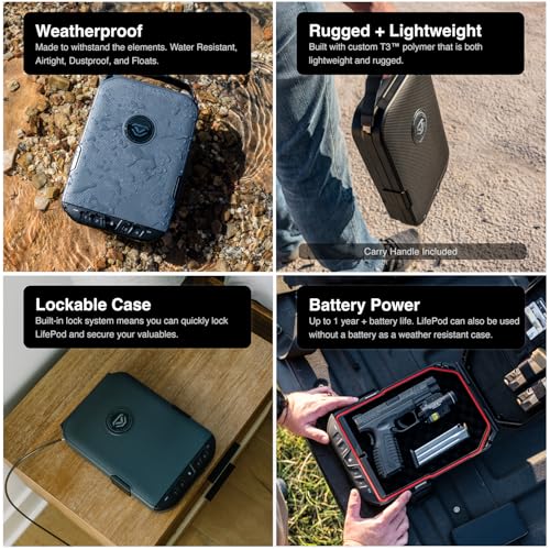 Lockable Weatherproof Gun Safe Case with Built-In Lock & TSA Approval
