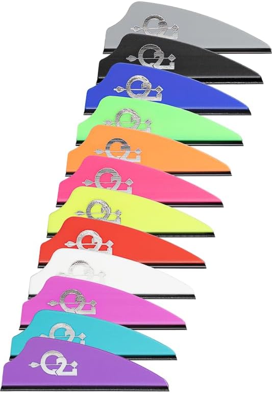 Q2i Fusion X-II Target Archery Vanes - Ultra-Lightweight Tri-Fusion Adhesion Technology | Premium Arrow Fletching