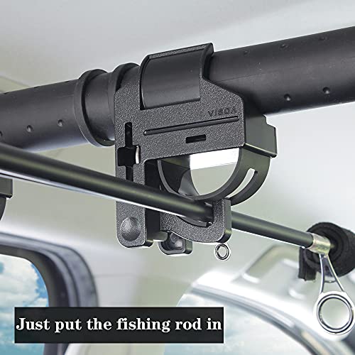 LITTLEMOLE Heavy Duty Car Fishing Rod Holder Adjustable 35-57 Inch for SUV Van
