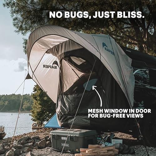 SUV Tailgate Tent with Awning for Small to Large SUVs - Easy 5-Minute Setup - Privacy Shelter & Sun Protection - Small to Mid-Size CUVs & SUVs