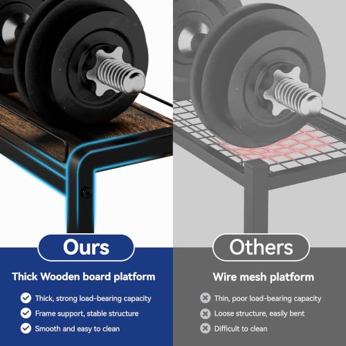 Home Gym Dumbbell & Equipment Storage Rack with Casters, 500 lbs Capacity