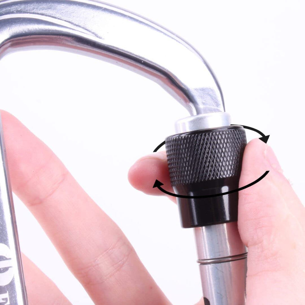Omega Pacific Elite Keylock Screw-Lok Carabiner - Rated to 45kN, This ‘Biner Weighs only 4.6 Ounces - Certification: NFPA 2500 (1983), 2022 ED General Use