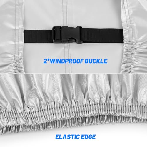 Favoto Waterproof Bicycle Cover for 1-2 Bikes Silver - Outdoor Storage