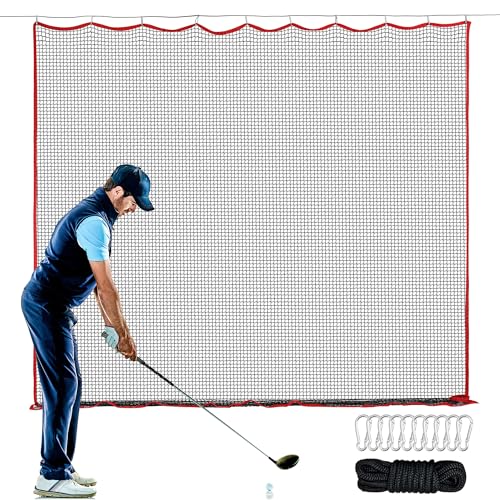 20x10ft Golf Netting with Impact Mesh - Easy Setup Backyard Practice Net