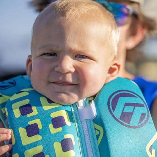 Infant Life Vest with Rapid Dry Material – US Coast Guard Approved, Fits Under 30 lbs