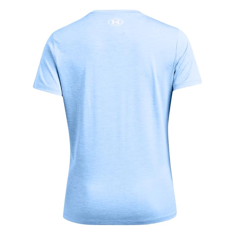 Under Armour Women's Tech Twist Short Sleeve Crew T-Shirt - Horizon Blue / White, Large