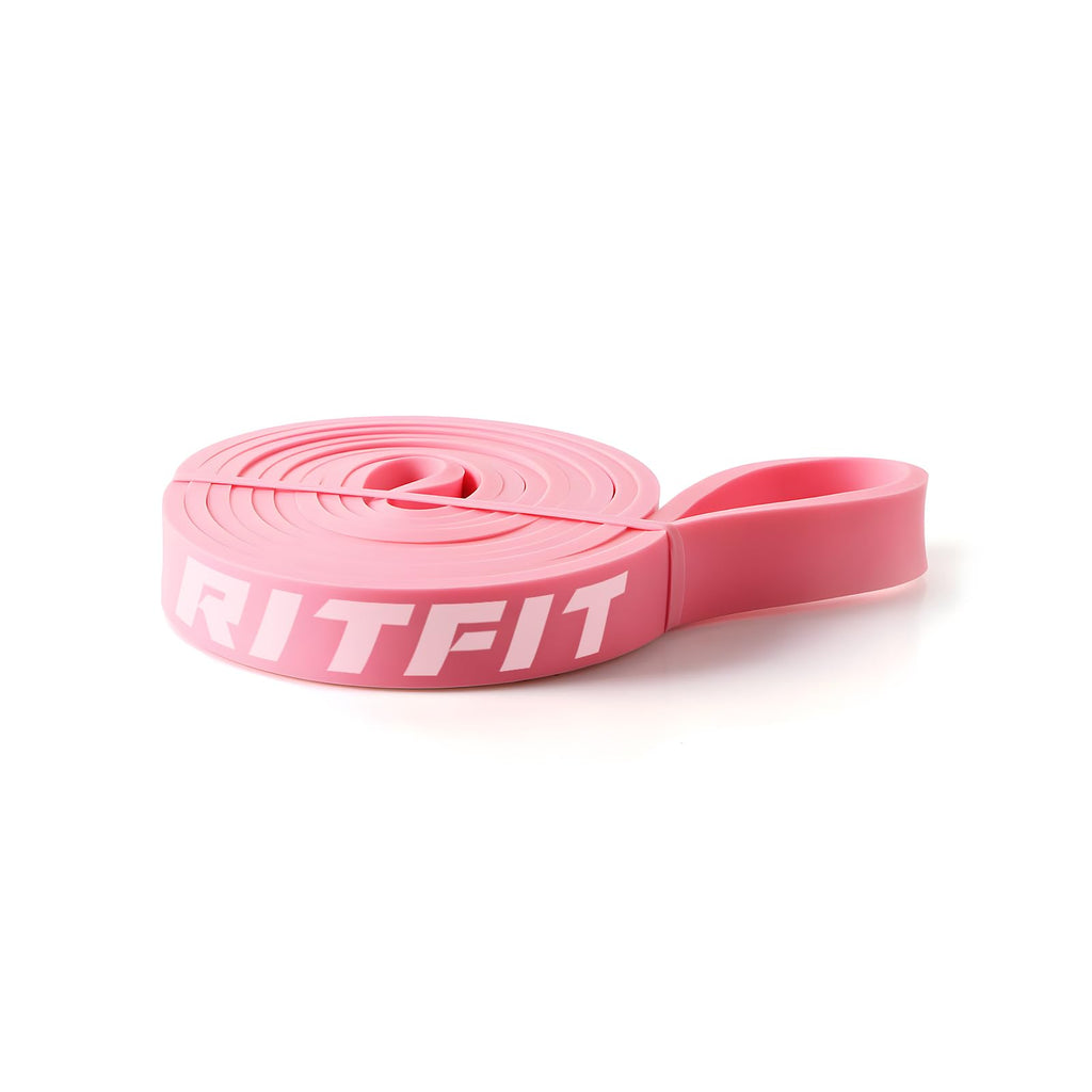 RitFit Pull Up Assist Band - Premium Resistance Band for Pull Up Assistance, Resistance Training, Body Stretching, Powerlifting, Mobility Training (#9 Pink)