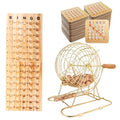 GSE Deluxe Bingo Game Set with 100 Cards and Brass Cage – Large Family & Party Bingo