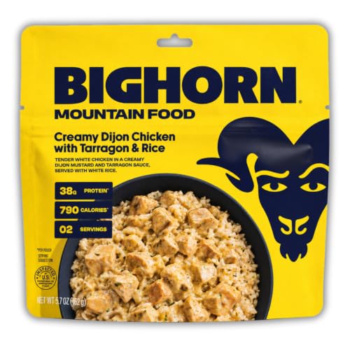 BIGHORN Mountain Food Creamy Dijon Chicken with Tarragon & Rice - 4 Pack