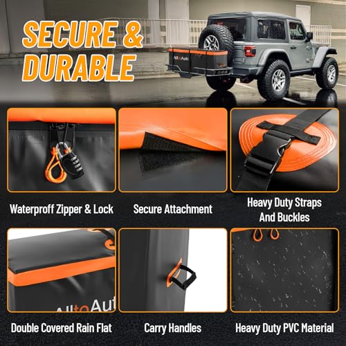 50 CuFt Waterproof Soft Shell Cargo Carrier Bag for Hitch Carrier - Jumbo Storage