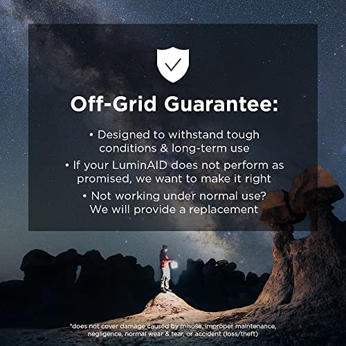 LuminAID Survivor Inflatable Solar LED Camping Lantern & Phone Charger 600 Lumens