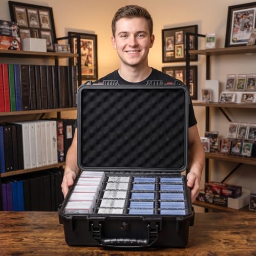 Graded Card Storage Box for Sports & Trading Cards - Large Capacity Organizer