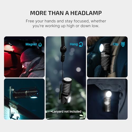 OLIGHT Perun 3 Mini Rechargeable Headlamp Black | 1250 Lumens Waterproof