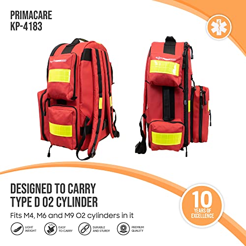 Trauma Emergency Medical Backpack for O2 Tank and Supplies - Tactical First Aid Bag