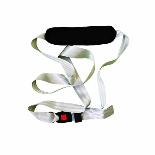 TWAKYIS Mobilization Belt for Physical Therapy - Effective Rehab and Manual Therapy | Nylon Strap with Pad and Push Button Buckle Release Mobilization Belt Physical Therapy (White)