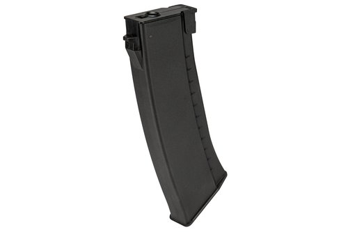Lancer Tactical 140 Round AK Airsoft Mid Capacity Magazine (Color: Black)-Single
